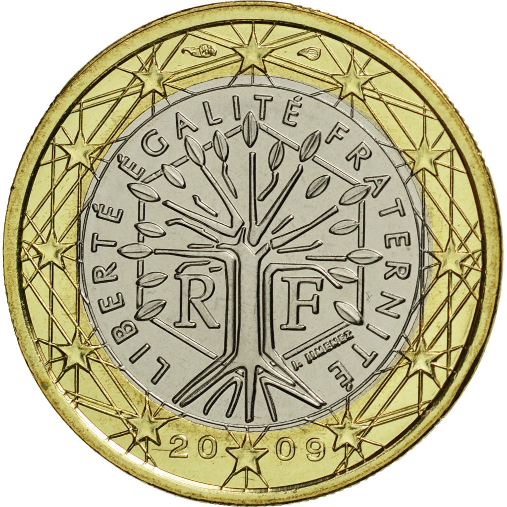 Coin, France, Euro, 2009, MS(65-70), Bi-Metallic, KM:1413