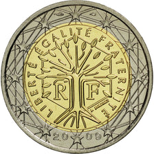 France, 2 Euro, 2009, MS(65-70), Bi-Metallic, KM:1414