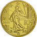 France, 50 Euro Cent, 2010, MS(65-70), Brass, KM:1412
