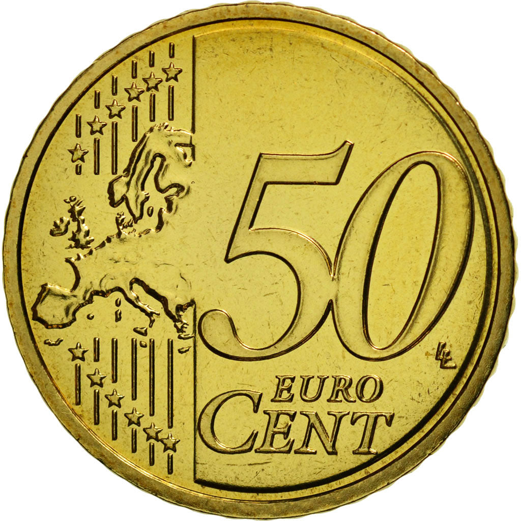 France, 50 Euro Cent, 2010, MS(65-70), Brass, KM:1412