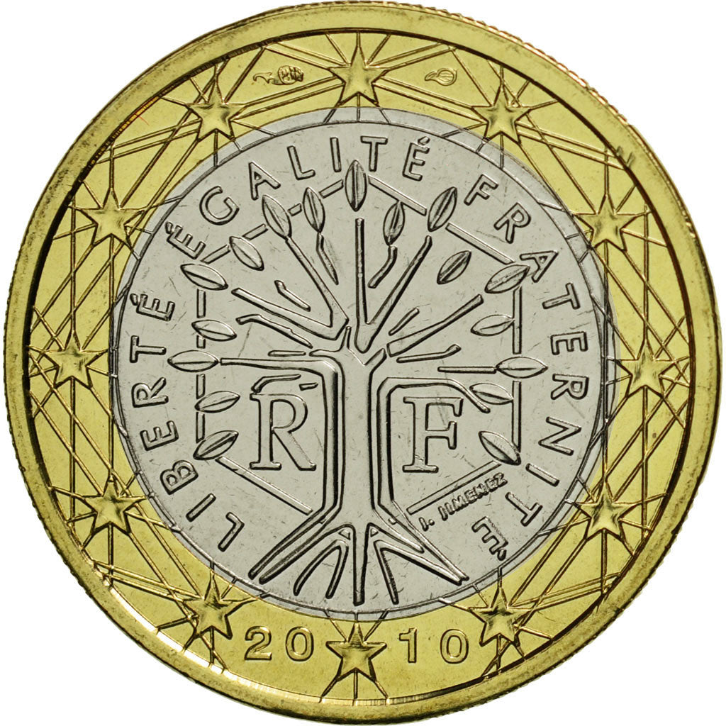 Coin, France, Euro, 2010, MS(65-70), Bi-Metallic, KM:1413
