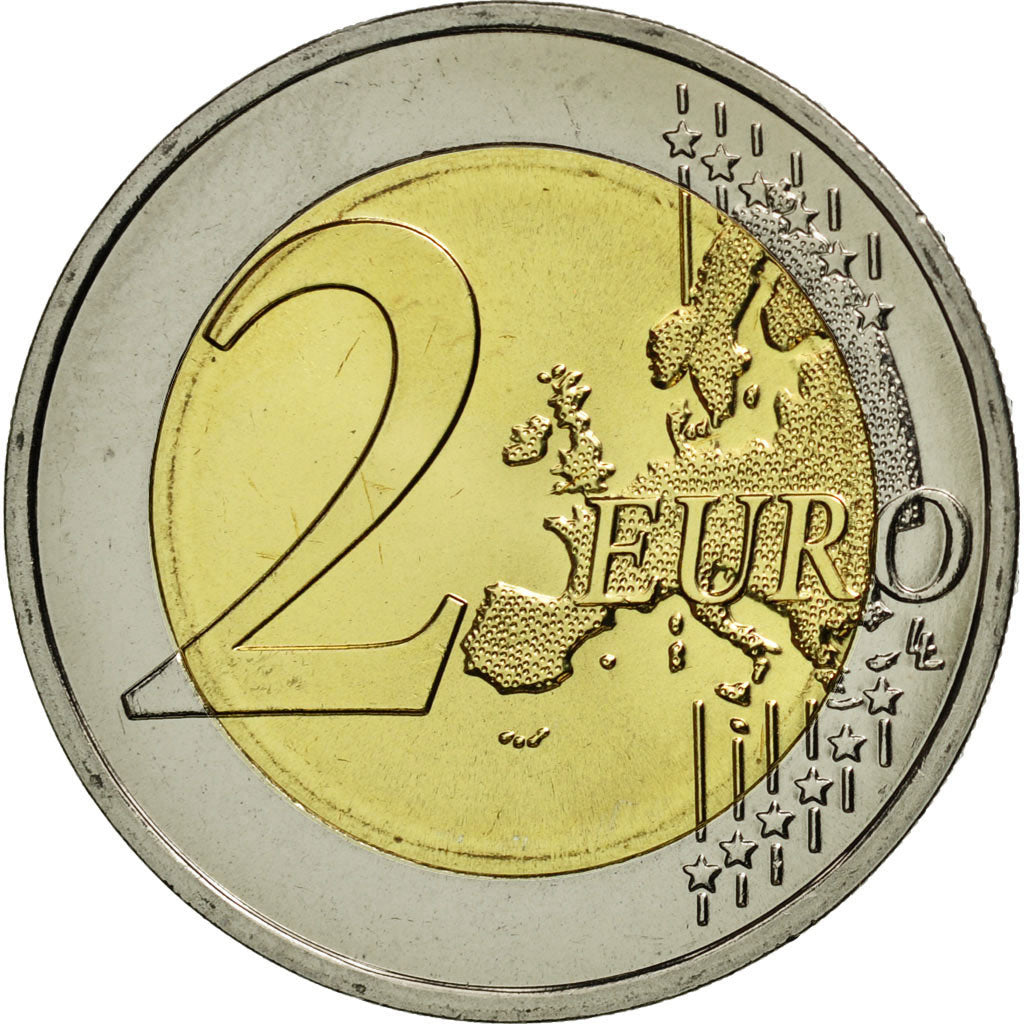 France, 2 Euro, 2010, MS(65-70), Bi-Metallic, KM:1414