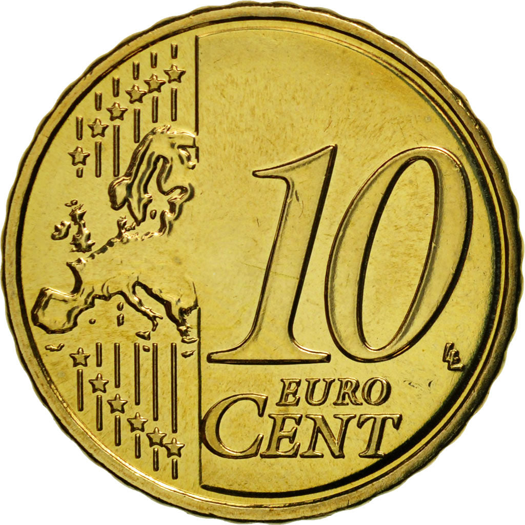 Coin, France, 10 Euro Cent, 2011, MS(65-70), Brass, KM:1410