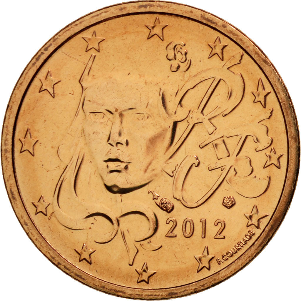 Coin, France, Euro Cent, 2012, MS(65-70), Copper Plated Steel, KM:1282