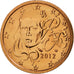 Coin, France, 2 Euro Cent, 2012, MS(65-70), Copper Plated Steel, KM:1283
