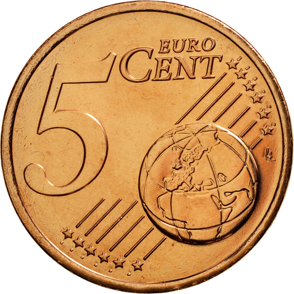 Moneda, Francia, 5 Euro Cent, 2012, FDC, Cobre chapado en acero, KM:1284