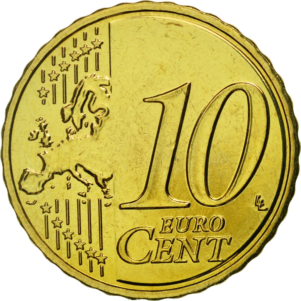 Coin, France, 10 Euro Cent, 2012, MS(65-70), Brass, KM:1410