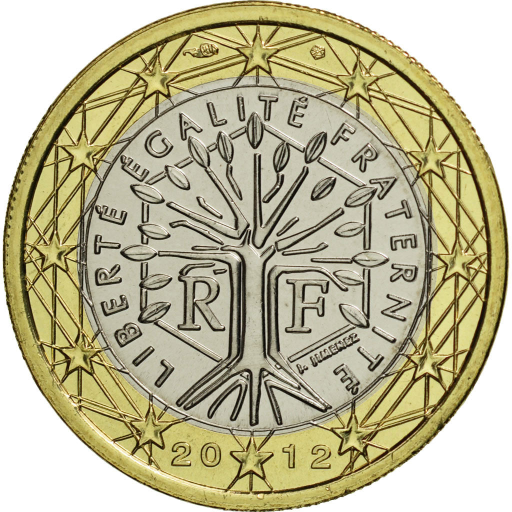 France, Euro, 2012, MS(65-70), Bi-Metallic, KM:1413