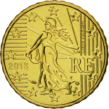 Coin, France, 10 Euro Cent, 2013, MS(65-70), Brass, KM:1410