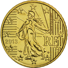 France, 50 Euro Cent, 2013, MS(65-70), Brass, KM:1412