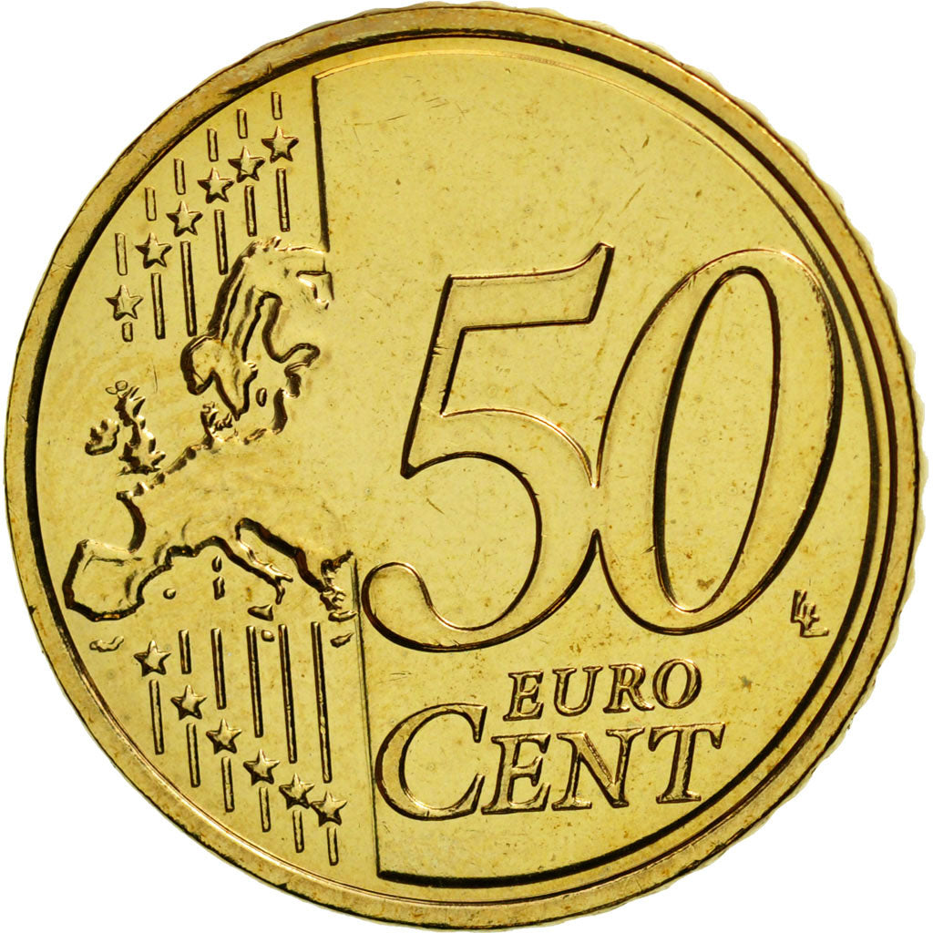 France, 50 Euro Cent, 2013, MS(65-70), Brass, KM:1412