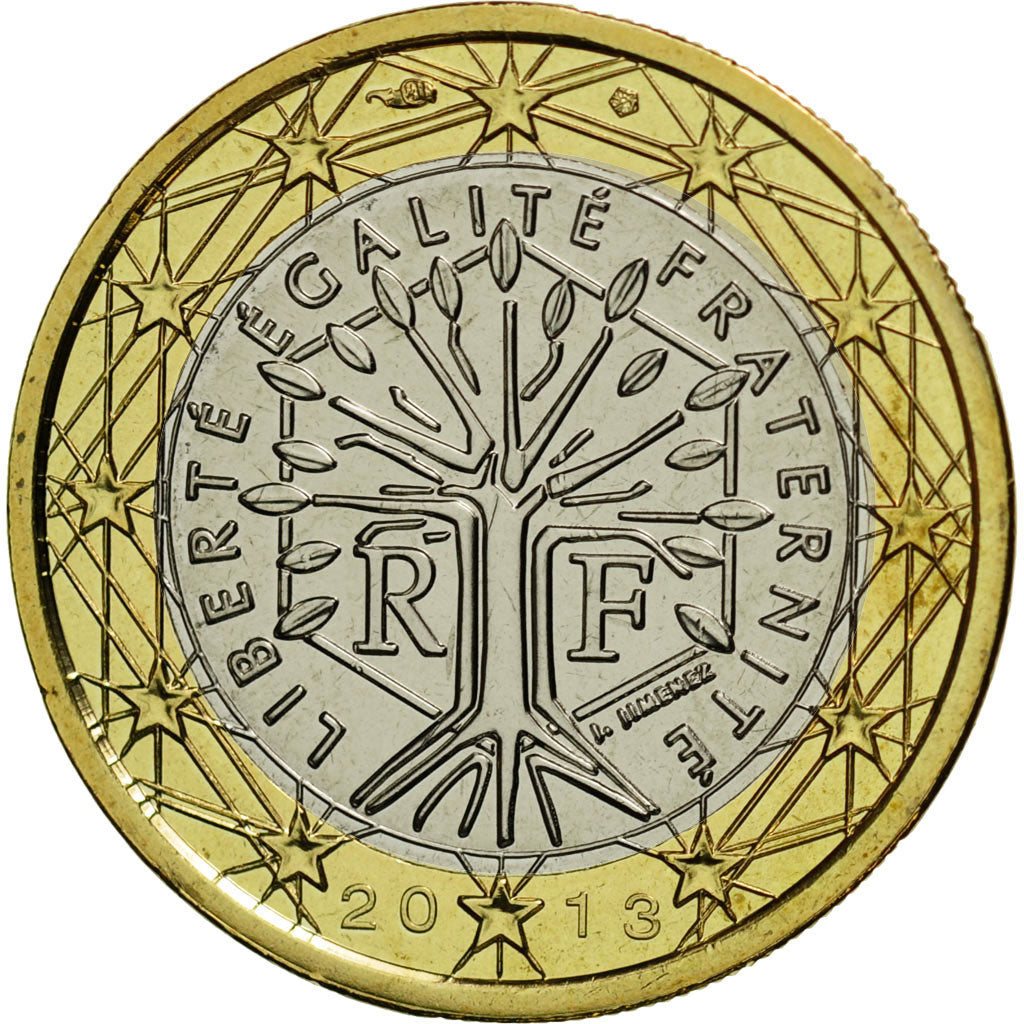 France, Euro, 2013, MS(65-70), Bi-Metallic, KM:1413