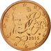 Coin, France, 2 Euro Cent, 2015, MS(65-70), Copper Plated Steel