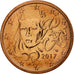 France, 2 Euro Cent, 2017, MS(65-70), Copper Plated Steel