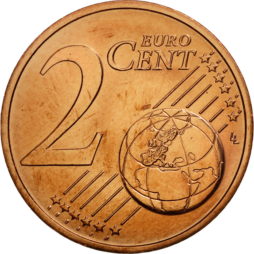 France, 2 Euro Cent, 2017, MS(65-70), Copper Plated Steel