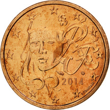 Coin, France, 5 Euro Cent, 2014, MS(65-70), Copper Plated Steel
