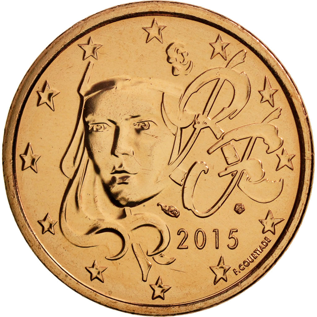 Coin, France, 5 Euro Cent, 2015, MS(65-70), Copper Plated Steel