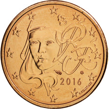Monnaie, France, 5 Euro Cent, 2016, FDC, Copper Plated Steel
