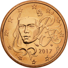 France, 5 Euro Cent, 2017, MS(65-70), Copper Plated Steel