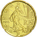 France, 20 Euro Cent, 2015, MS(65-70), Brass