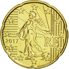 Francia, 20 Euro Cent, 2017, FDC, Ottone