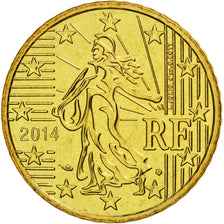 France, 50 Euro Cent, 2014, MS(65-70), Brass