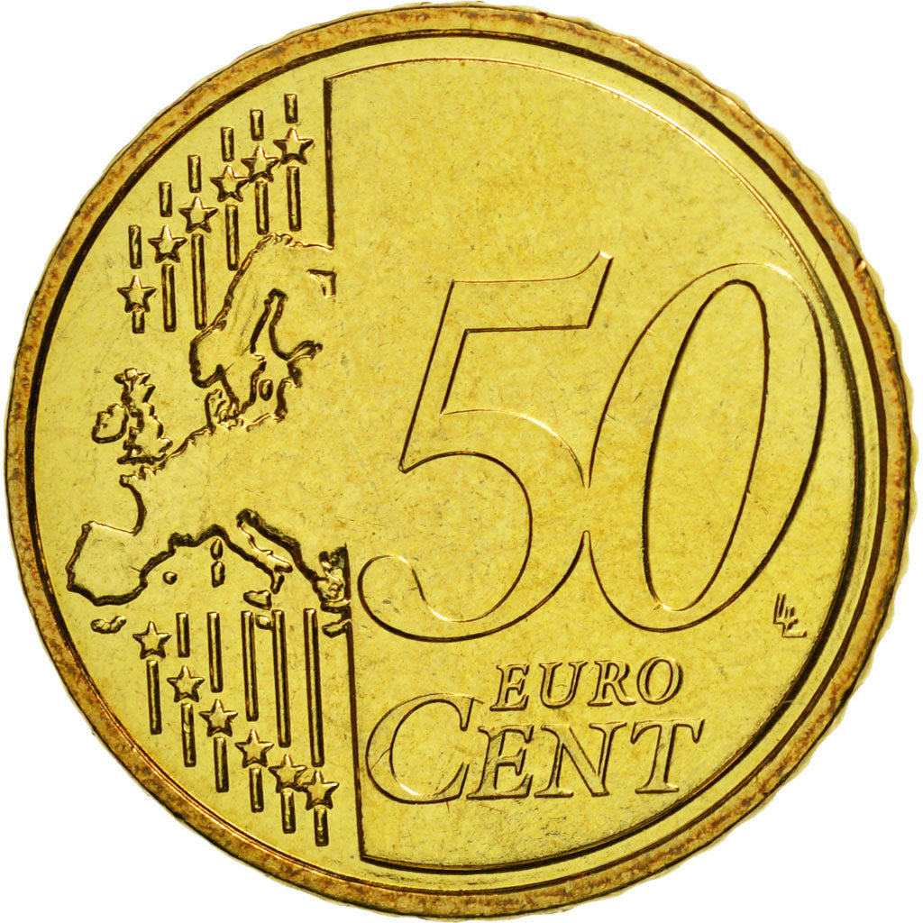France, 50 Euro Cent, 2014, MS(65-70), Brass