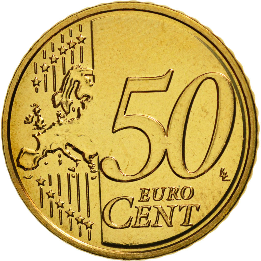 France, 50 Euro Cent, 2015, MS(65-70), Brass
