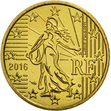 France, 50 Euro Cent, 2016, MS(65-70), Brass