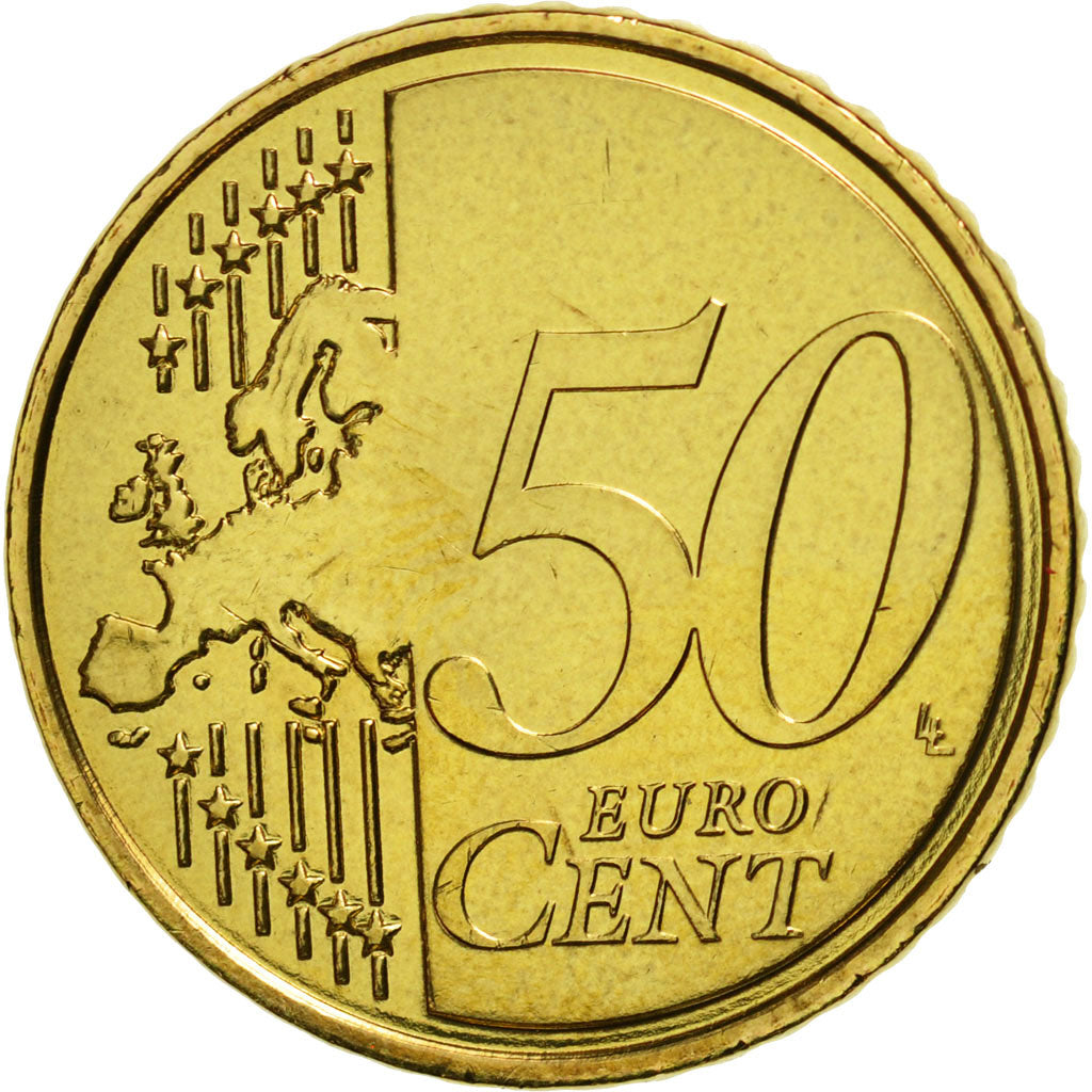 France, 50 Euro Cent, 2016, MS(65-70), Brass