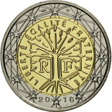 Coin, France, 2 Euro, 2016, MS(65-70), Bi-Metallic