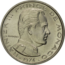 Monaco, Rainier III, 1/2 Franc, 1974, Paris, MS(65-70), Nickel, KM:145