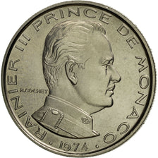 Coin, Monaco, Rainier III, Franc, 1974, Paris, MS(65-70), Nickel, KM:140