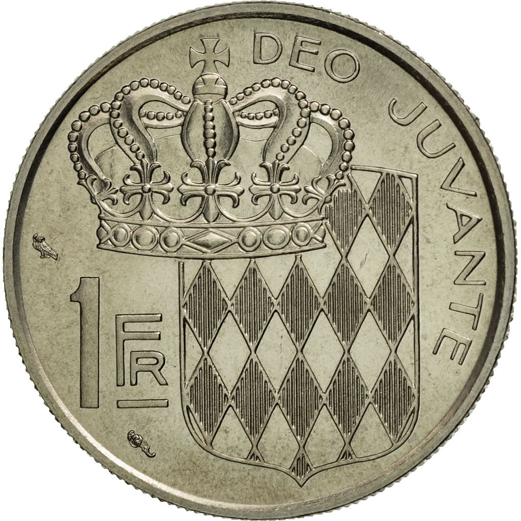 Coin, Monaco, Rainier III, Franc, 1974, Paris, MS(65-70), Nickel, KM:140