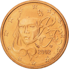 Monnaie, France, 2 Euro Cent, 2002, FDC, Copper Plated Steel, KM:1283