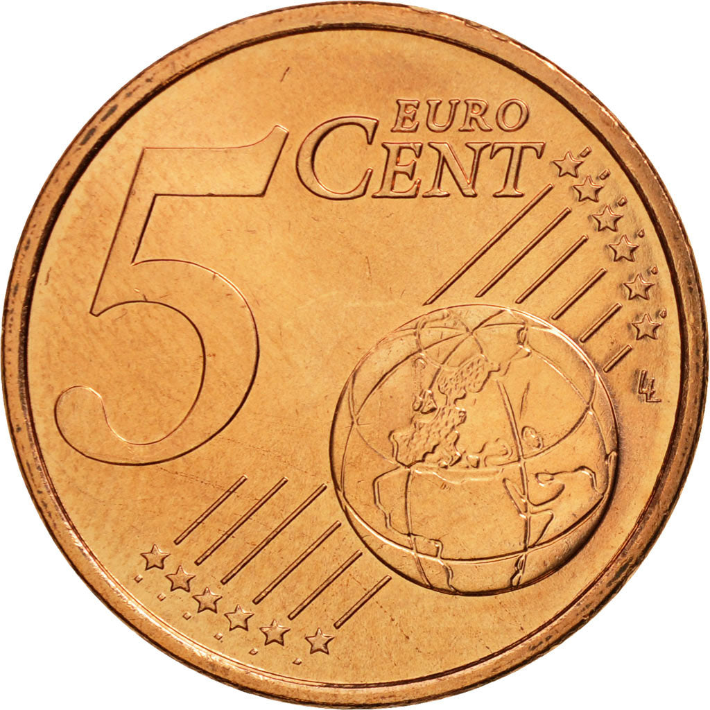 Coin, France, 5 Euro Cent, 2002, MS(65-70), Copper Plated Steel, KM:1284