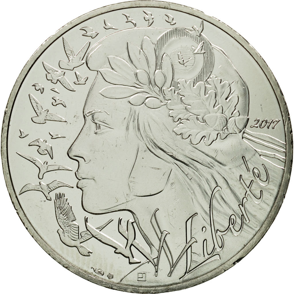 Coin, France, 20 Euro, Marianne, 2017, MS(63), Silver