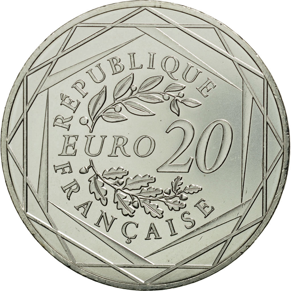 Coin, France, 20 Euro, Marianne, 2017, MS(63), Silver