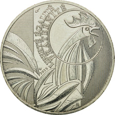 France, 10 Euro, Coq, 2015, MS(63), Silver