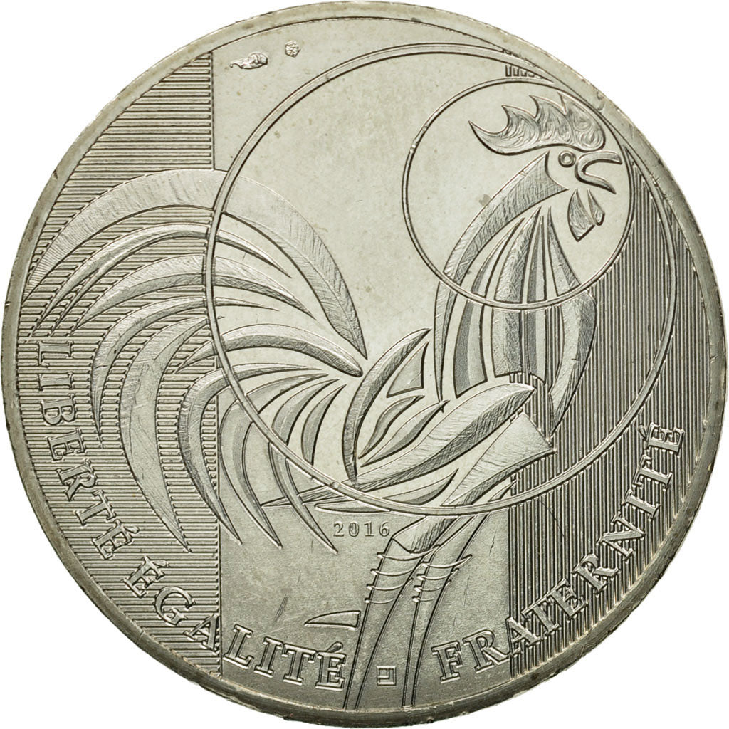 Coin, France, 10 Euro, Coq, 2016, MS(63), Silver