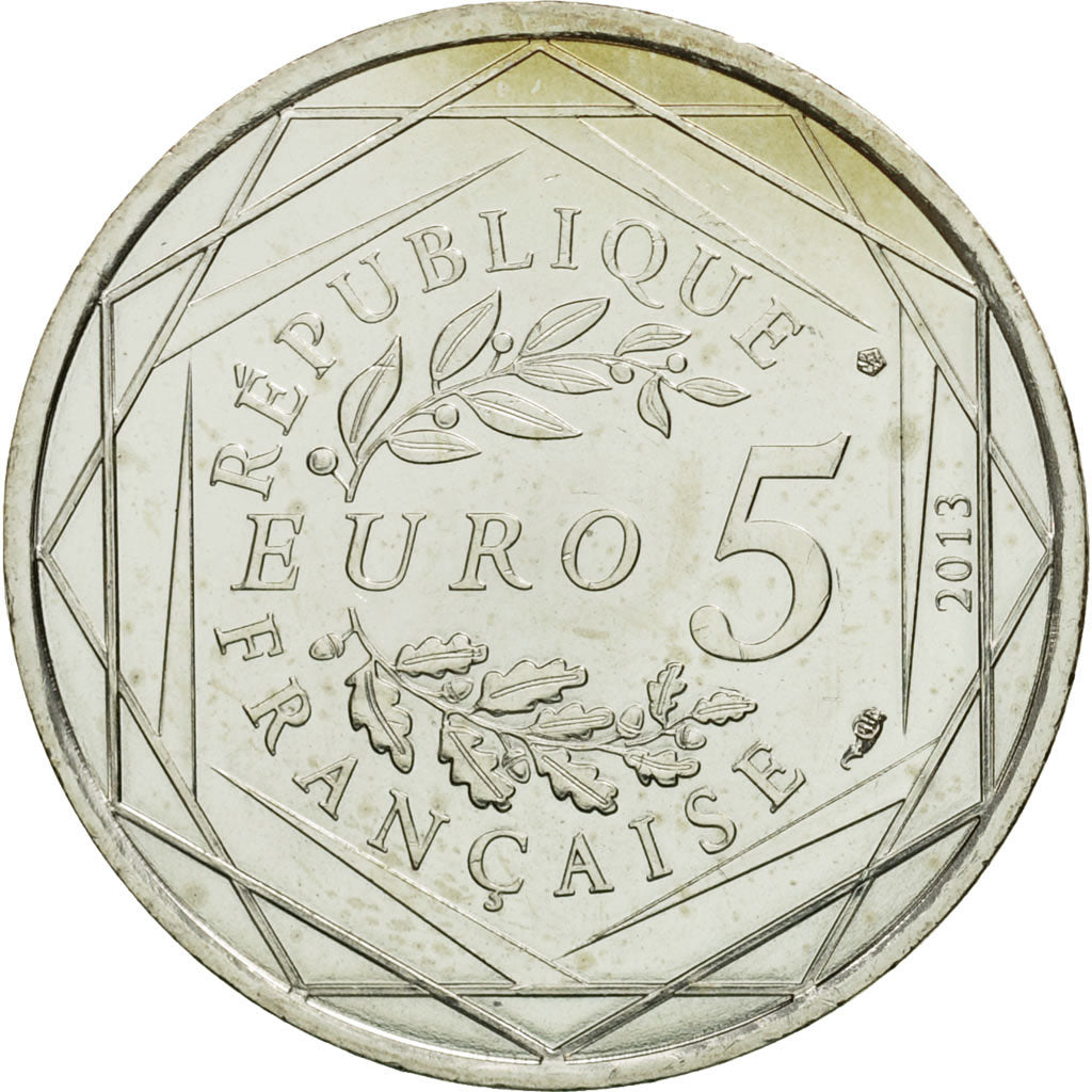 Moneta, Francia, 5 Euro, Fraternité, 2013, SPL, Argento