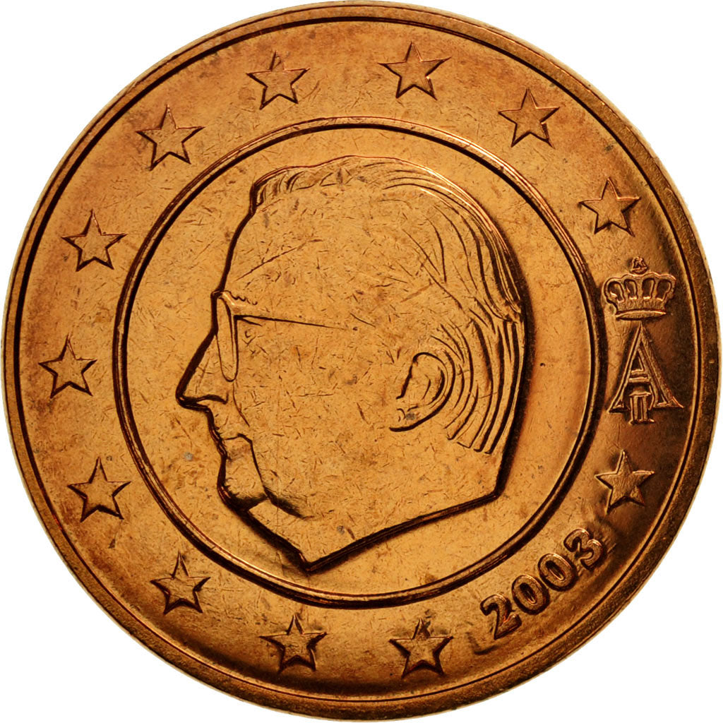 Belgium, 5 Euro Cent, 2003, MS(65-70), Copper Plated Steel, KM:226