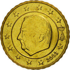 Belgium, 10 Euro Cent, 2003, MS(65-70), Brass, KM:227