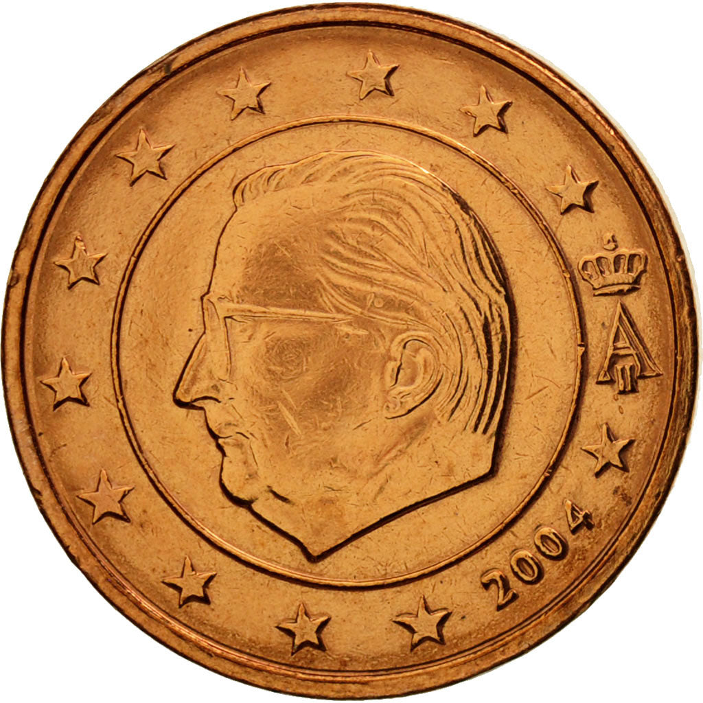 Belgium, Euro Cent, 2004, MS(65-70), Copper Plated Steel, KM:224