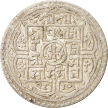 Munten, Nepal, SHAH DYNASTY, Prithvi Bir Bikram, Mohar, 1898, ZF+, Zilver