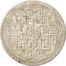 Moneta, Nepal, SHAH DYNASTY, Prithvi Bir Bikram, Mohar, 1898, BB+, Argento