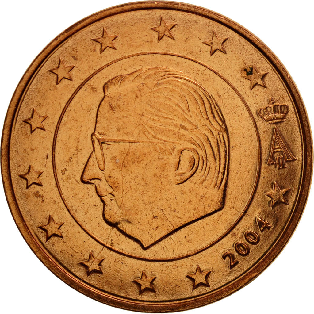 Belgium, 5 Euro Cent, 2004, MS(65-70), Copper Plated Steel, KM:226