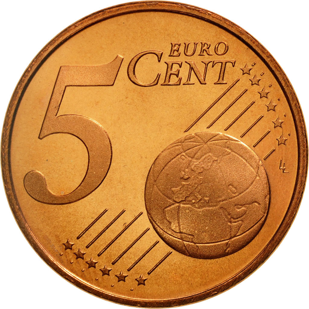 Luxembourg, 5 Euro Cent, 2003, MS(65-70), Copper Plated Steel, KM:77