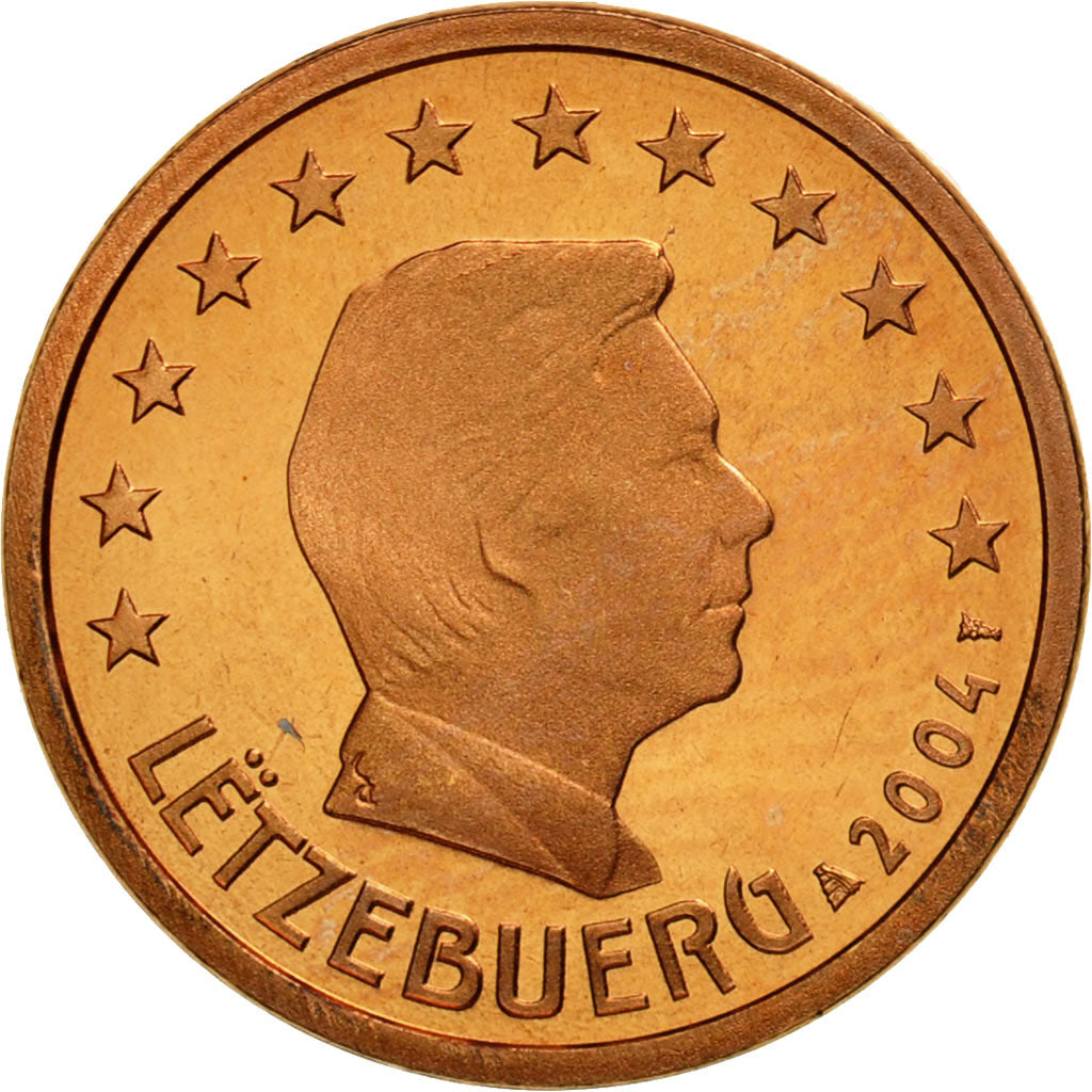 Luksemburg, Euro Cent, 2004, Utrecht, MS(65-70), Miedź platerowana stalą