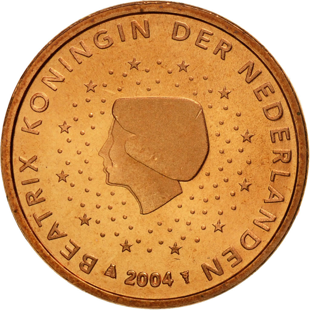Netherlands, Euro Cent, 2004, MS(65-70), Copper Plated Steel, KM:234